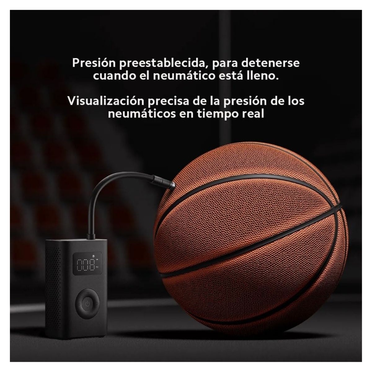XIAOMI MINI COMPRESOR MI PORTABLE AIR PUMP 2 - INFLADOR ELÉCTRICO - 5