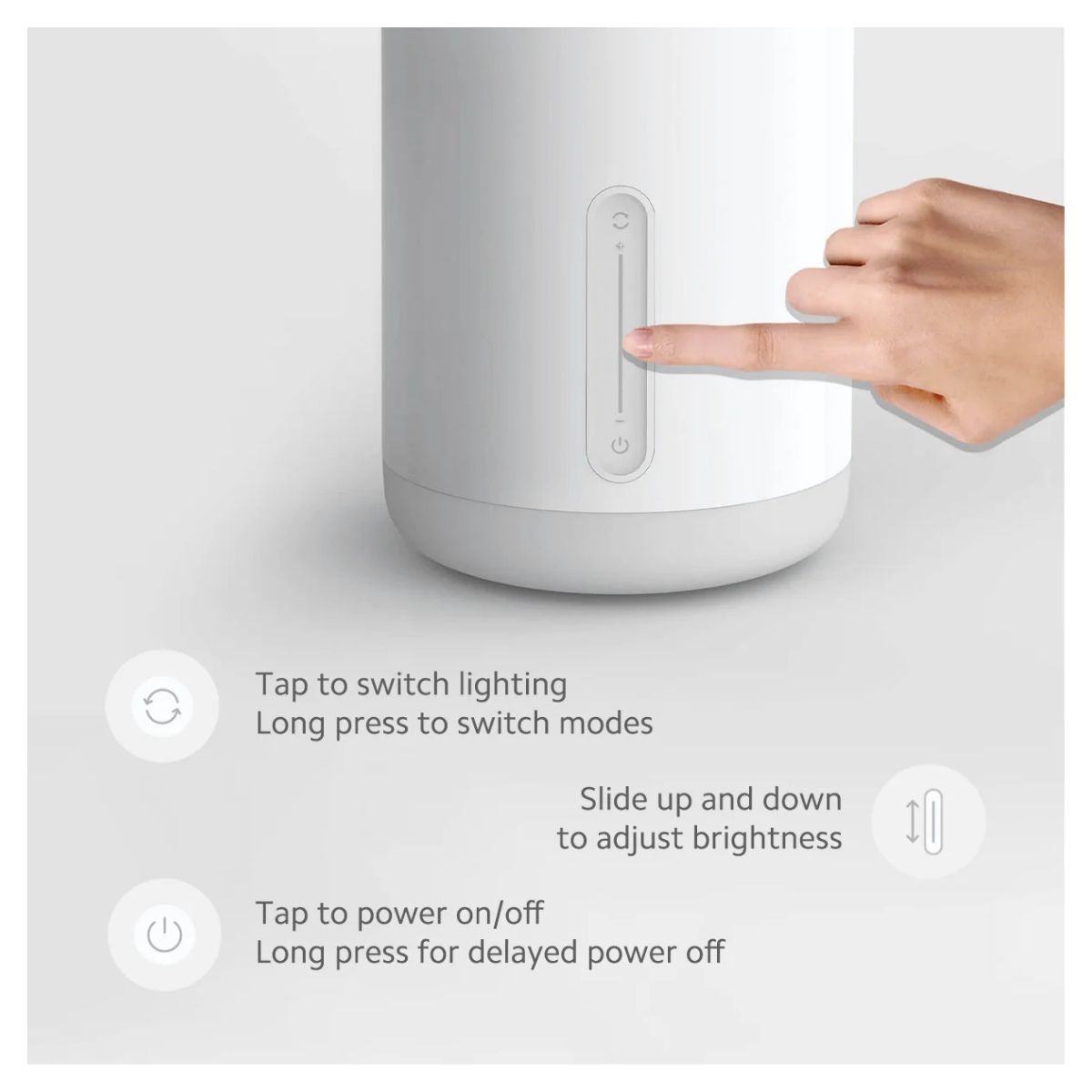 XIAOMI LÁMPARA LED MI BEDSIDE LAMP 2 LED WI-FI - BLANCO - 4