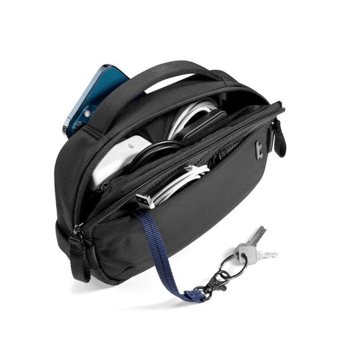 TOMTOC ESTUCHE PARA ACCESORIOS VOYAGE-T29 - NEGRO - 2