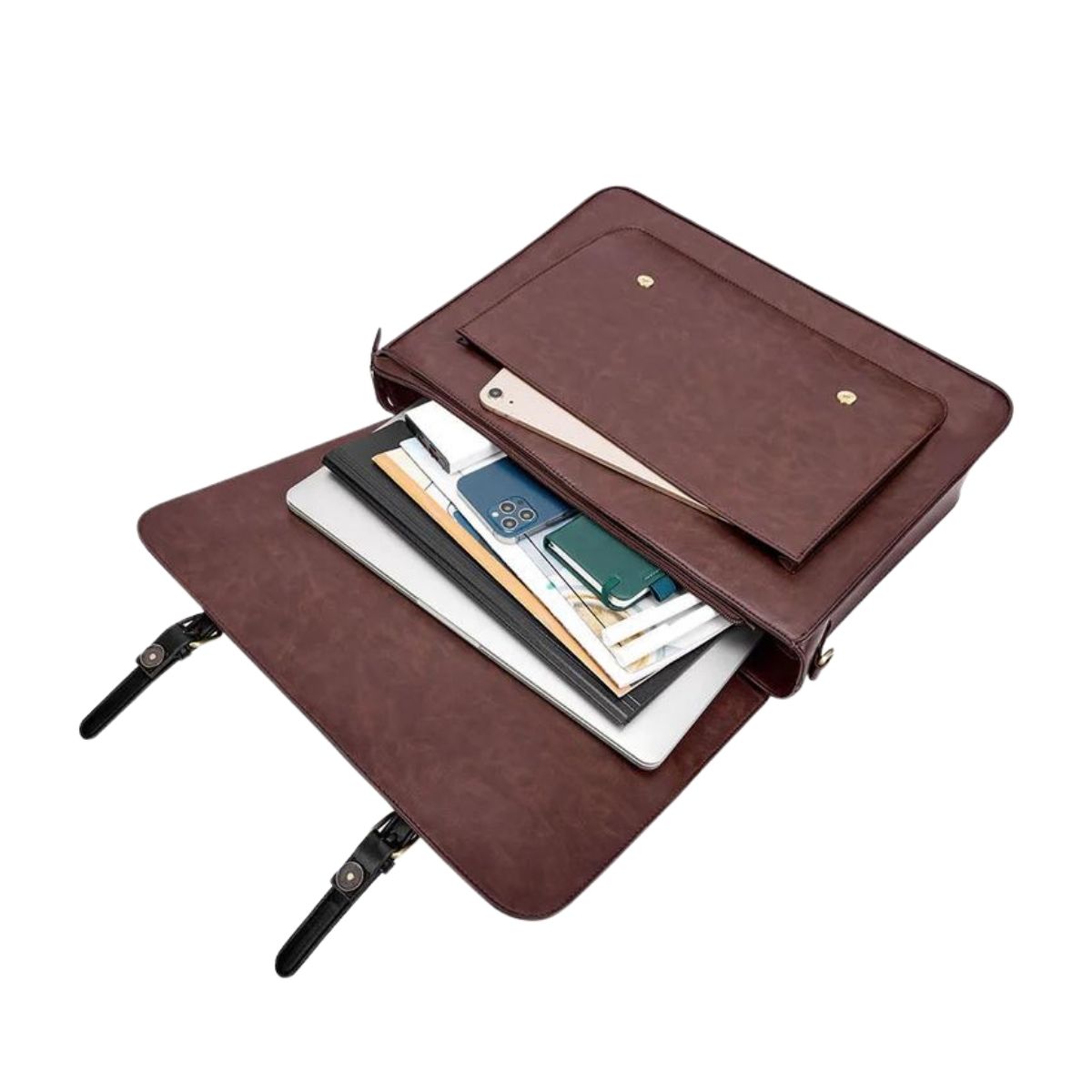 ECOSUSI MALETÍN Y MOCHILA COCOA TRUFFLE PARA NOTEBOOK 15.6' - CAFÉ - 6