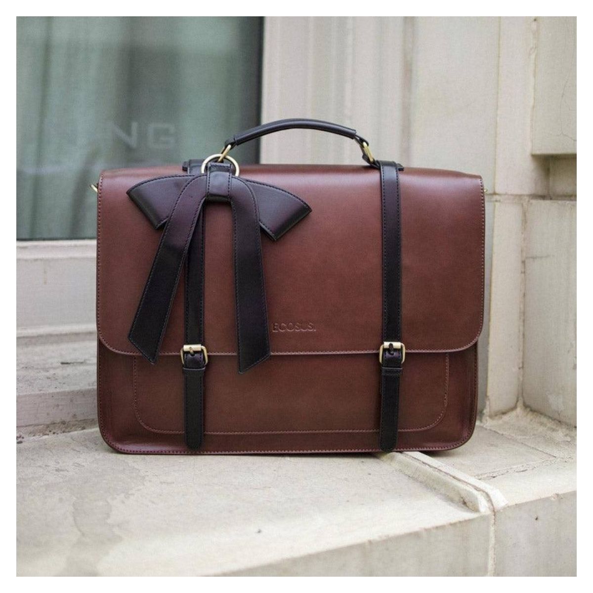ECOSUSI MALETÍN Y MOCHILA COCOA TRUFFLE PARA NOTEBOOK 15.6' - CAFÉ - 7