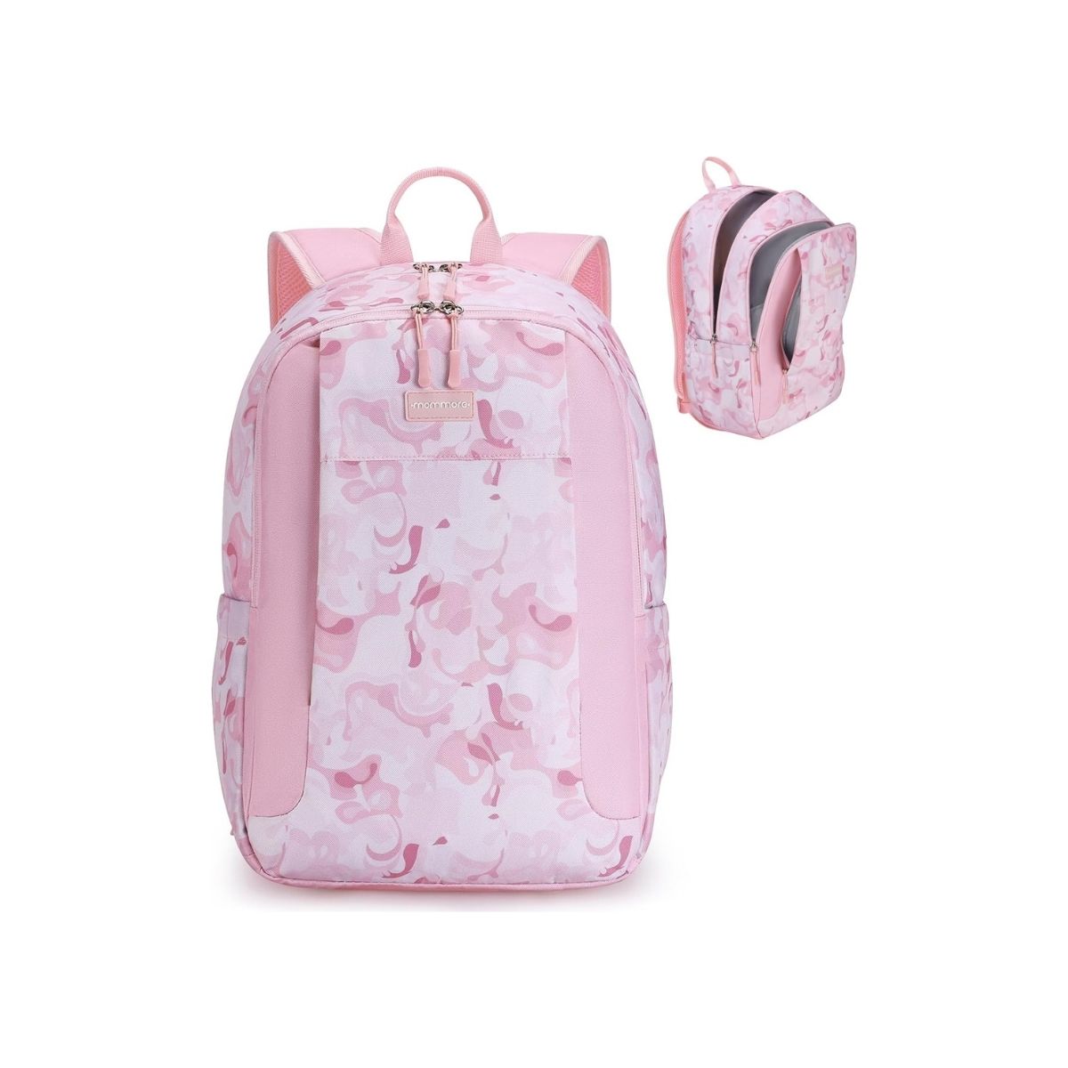 MOMMORE MOCHILA GRANDE PARA NIÑOS EDUCACIÓN BÁSICA 28L - ROSADO - 1