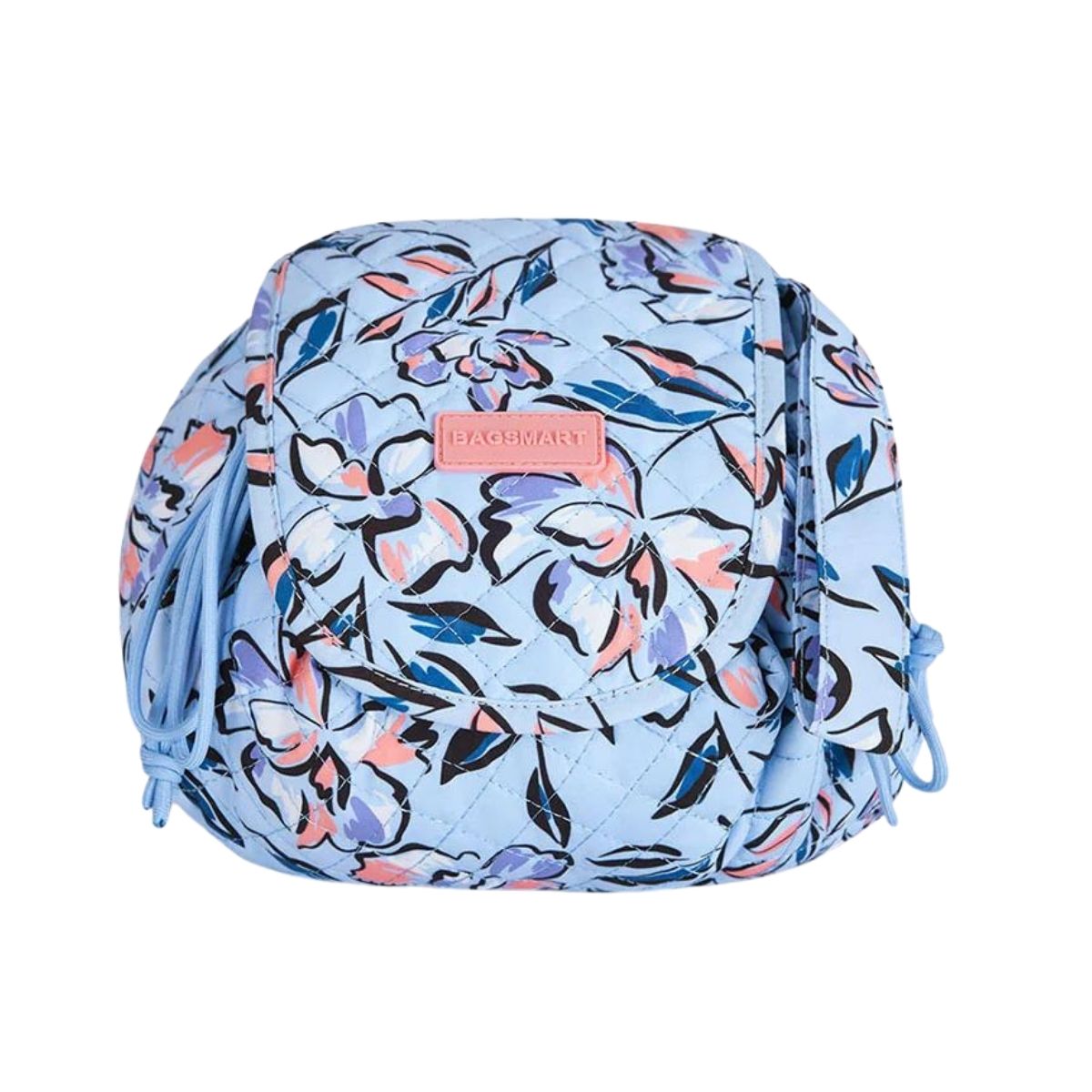 Bagsmart Cosmetiquero Wanderland Acolchado - Celeste Flores - 1