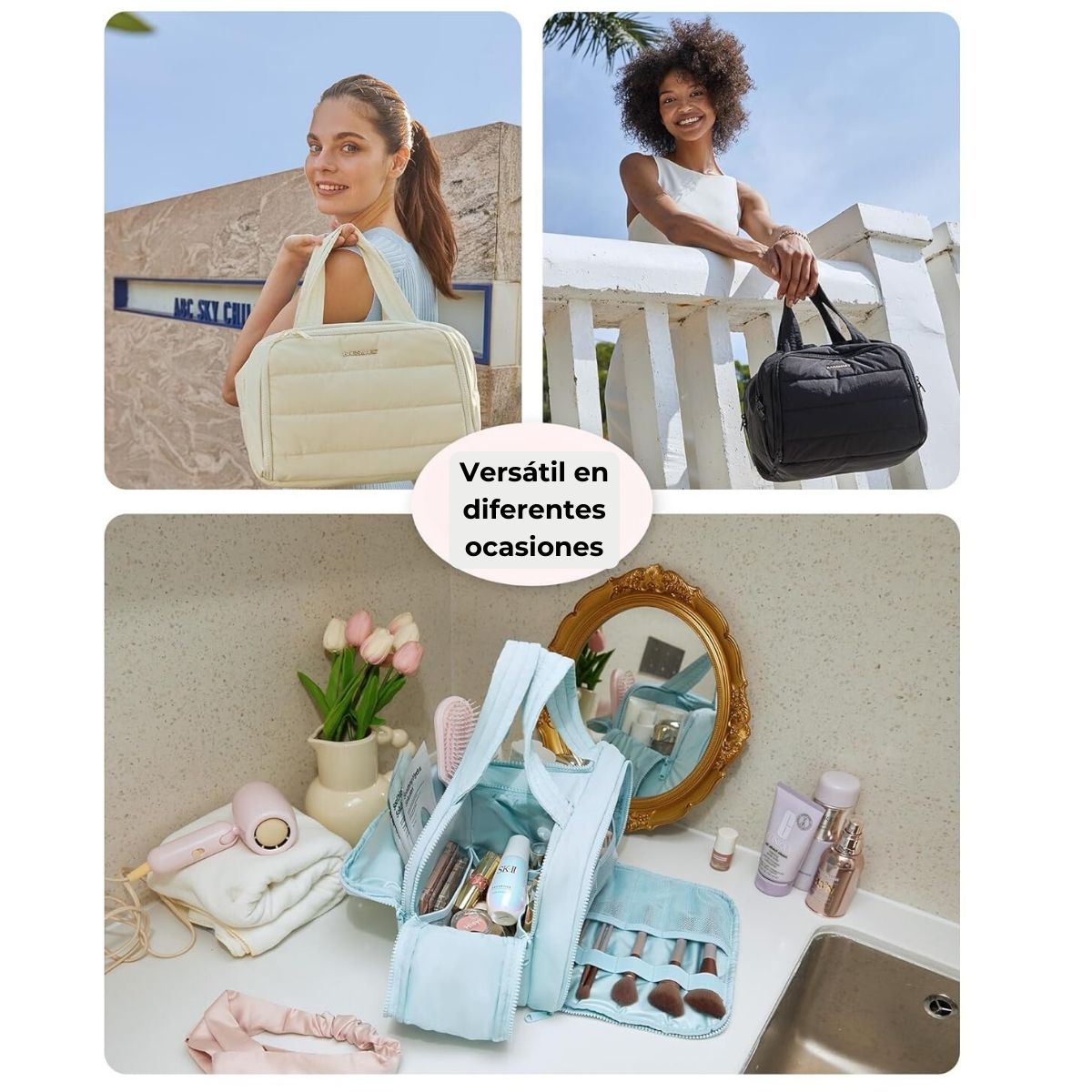 BAGSMART NECESER MULTIFUNCIONAL ZORA SPACESAVER 4 EN 1 - CELESTE - 2