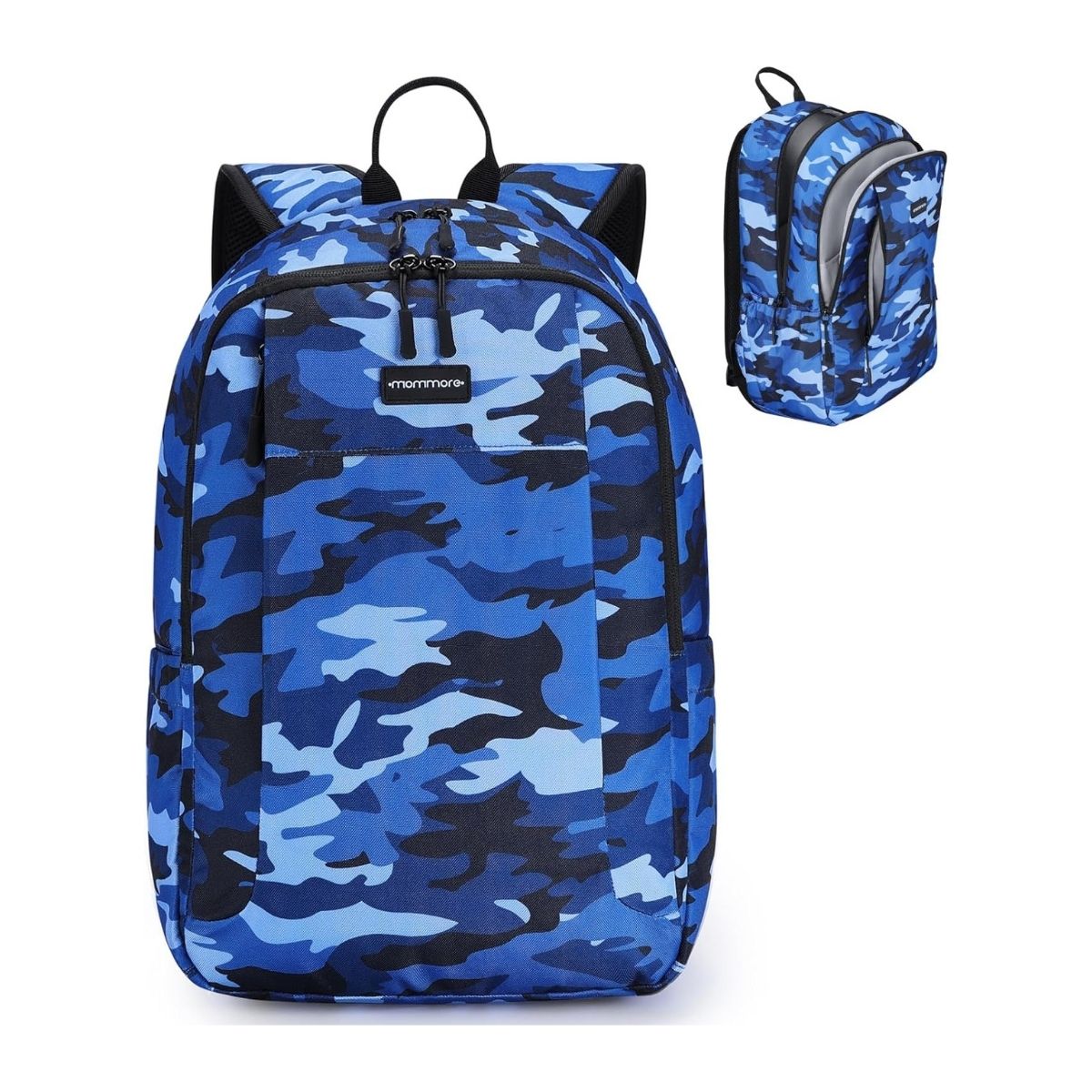 MOMMORE MOCHILA GRANDE PARA NIÑOS EDUCACIÓN BÁSICA 28L - AZUL - 1