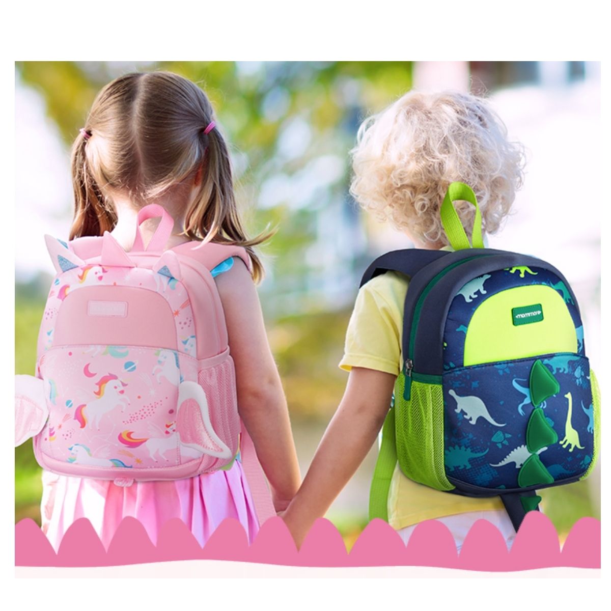MOMMORE MOCHILA PARA NIÑAS UNICORNIO 6L - ROSADO - 6