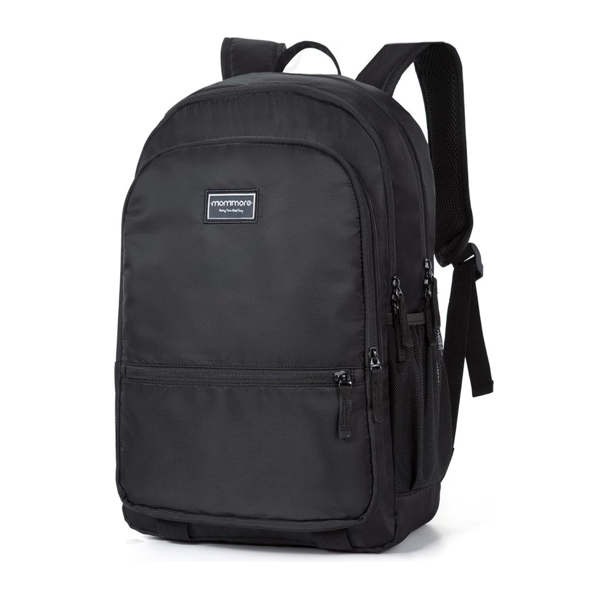 MOMMORE MOCHILA ESCOLAR GRANDE 3 COMPARTIMIENTOS 20L - NEGRO - 1
