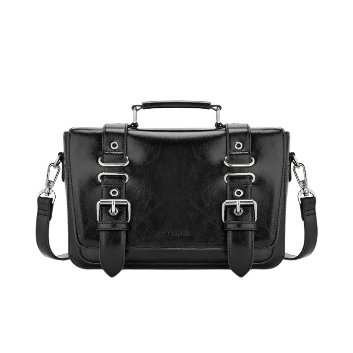 ECOSUSI BOLSO BANDOLERA VINTAGE VICTOR TABLET 10,2'- NEGRO - 1