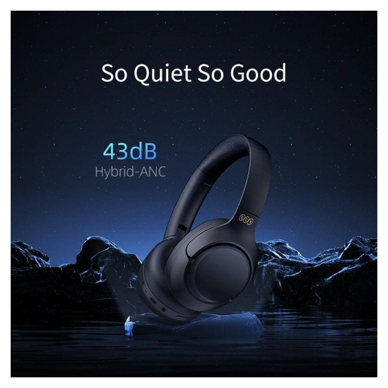 AUDÍFONOS QCY QCY-H3BLACK CANCELACIÓN RUIDOS BLUETOOTH NEGRO - 7