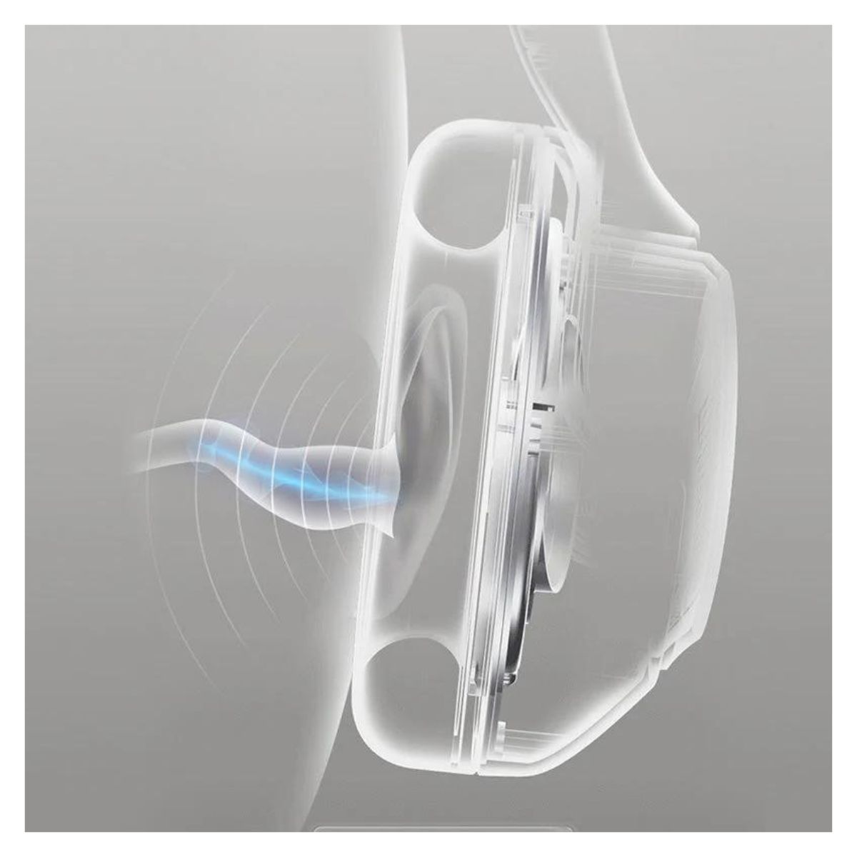 AUDÍFONOS QCY QCY-H3WHITE CANCELACIÓN RUIDOS BLUETOOTH BLANCO - 3