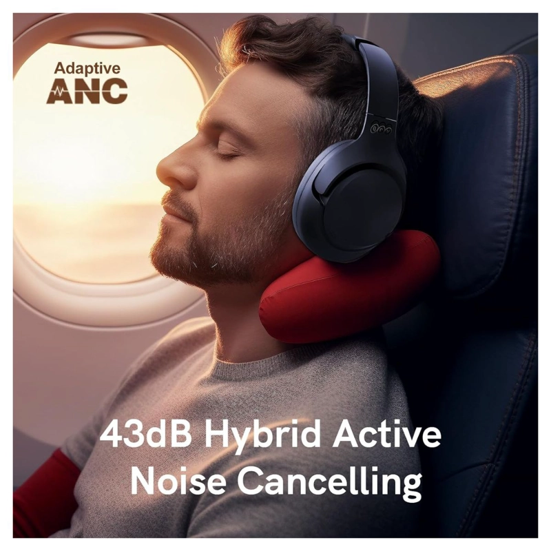 AUDÍFONOS QCY QCY-H3BLUE CANCELACIÓN RUIDOS BLUETOOTH AZUL - 6