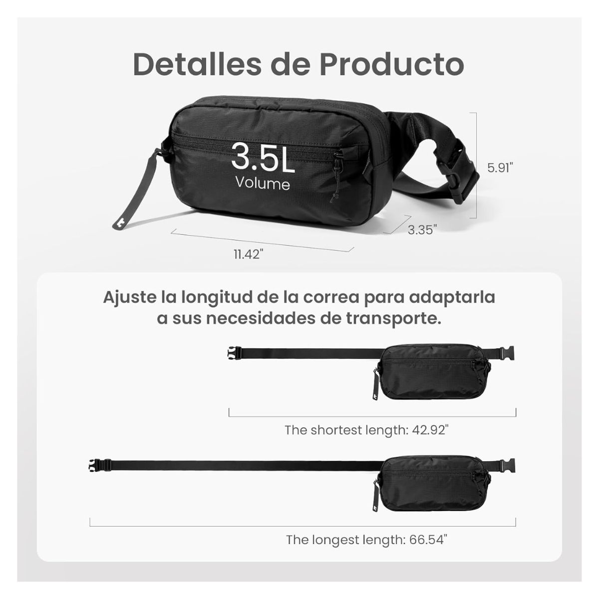 TOMTOC BANANO AVIATOR-T33 3.5L GRANDE - NEGRO - 6