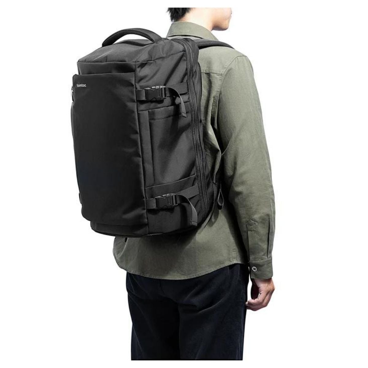 TOMTOC MOCHILA DE VIAJE NAVIGATOR-T66 PARA NOTEBOOK 17.3″ 40L - NEGRO - 2