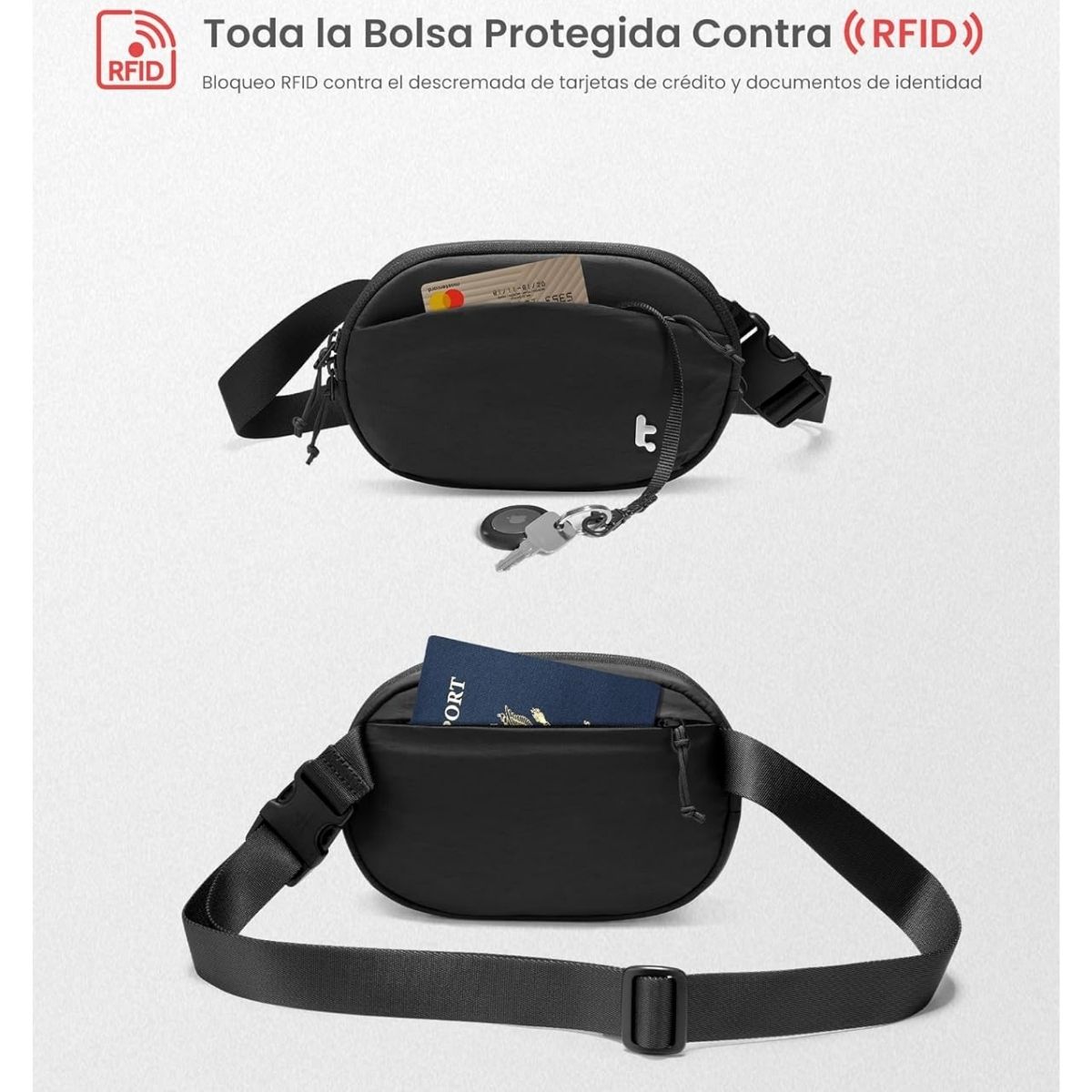 TOMTOC BANANO SLINGBEAN-T32 1.5L - NEGRO - 4