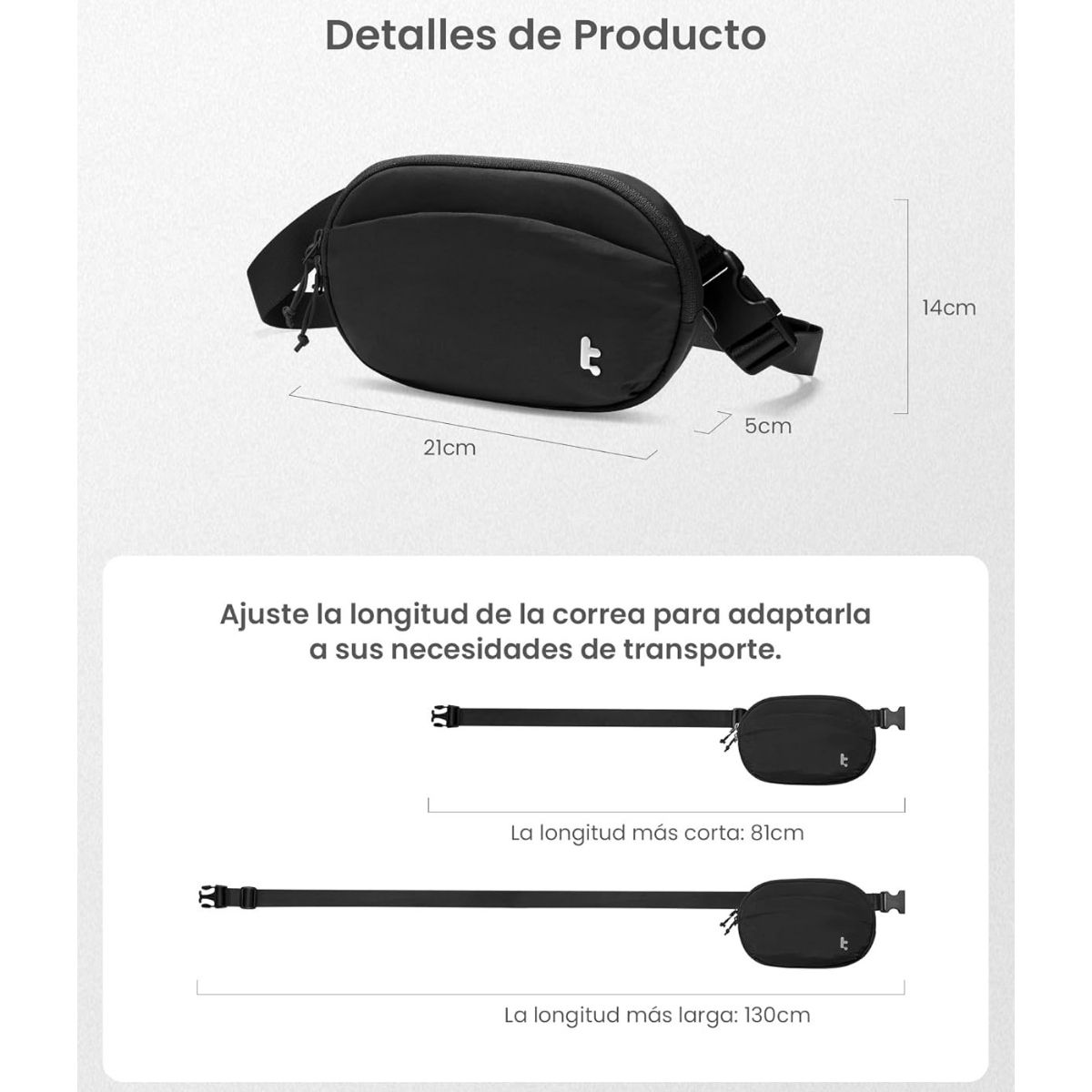 TOMTOC BANANO SLINGBEAN-T32 1.5L - NEGRO - 7