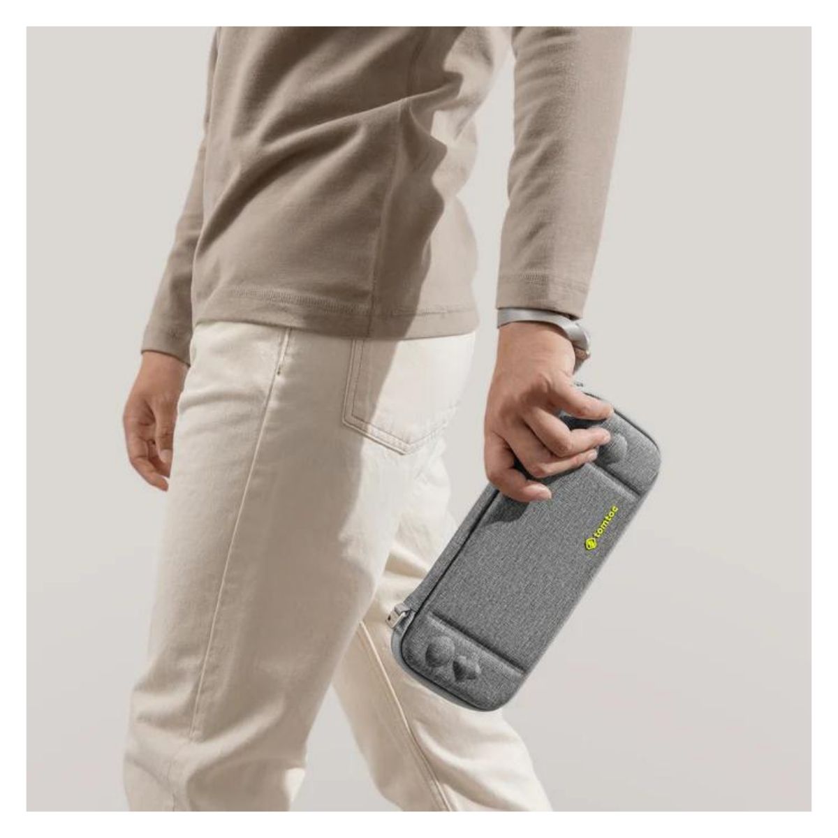 TOMTOC ESTUCHE LIGERO FANCYCASE-G05 PARA NINTENDO SWITCH OLED - GRIS - 5