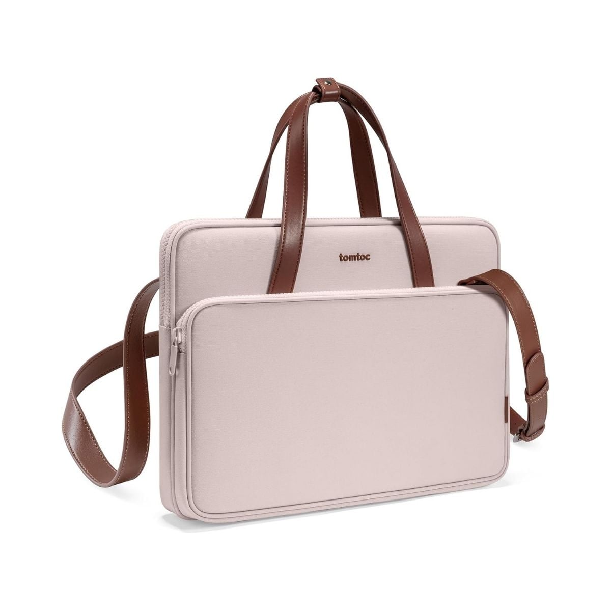 TOMTOC BOLSO DE HOMBRO VERSATILE-A12 MACBOOK PRO 14' M3/M2/M1 - ROSADO - 1