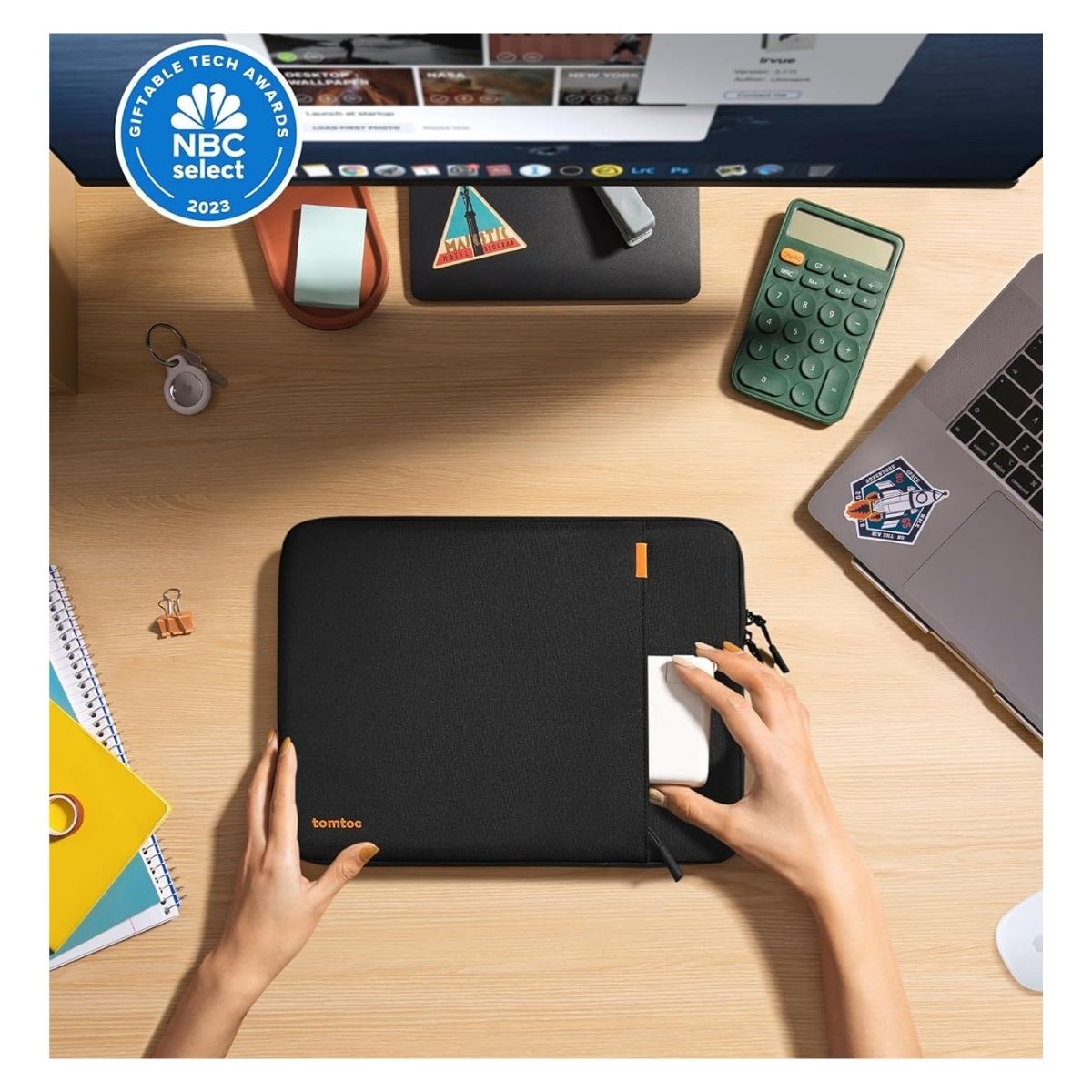 TOMTOC FUNDA DEFENDER-A13 PARA MACBOOK PRO M3/M2/M1 DE 14' - NEGRO - 2
