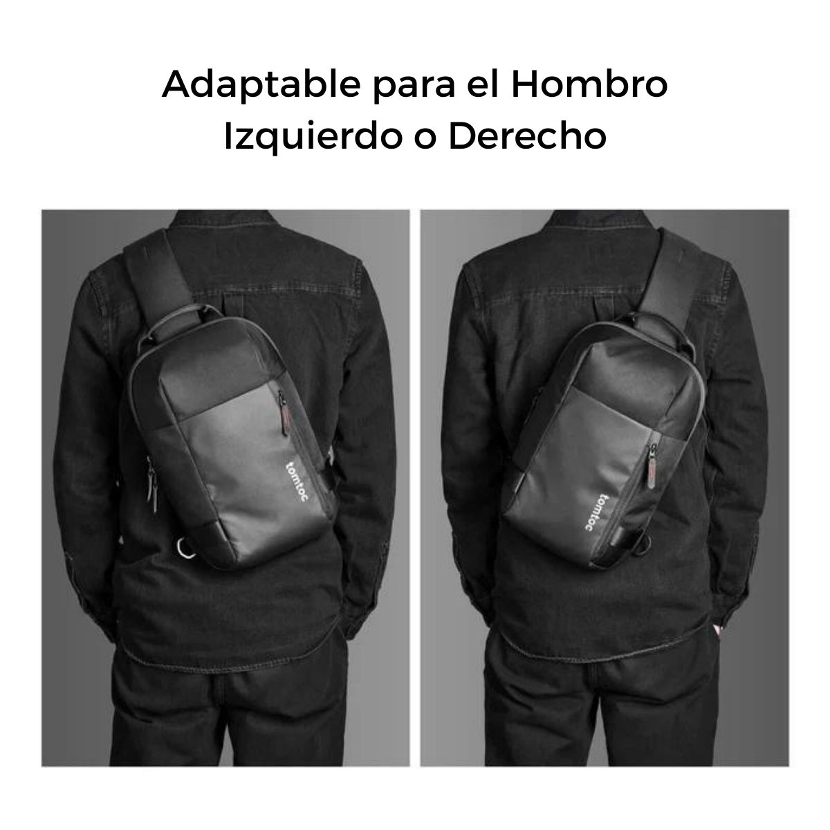 TOMTOC BOLSO SLING NAVIGATOR-T24 PARA IPAD PRO 11″ - NEGRO - 5
