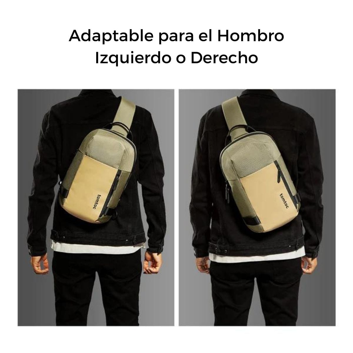 TOMTOC BOLSO SLING NAVIGATOR-T24 PARA IPAD PRO 11″ - CAQUI - 3