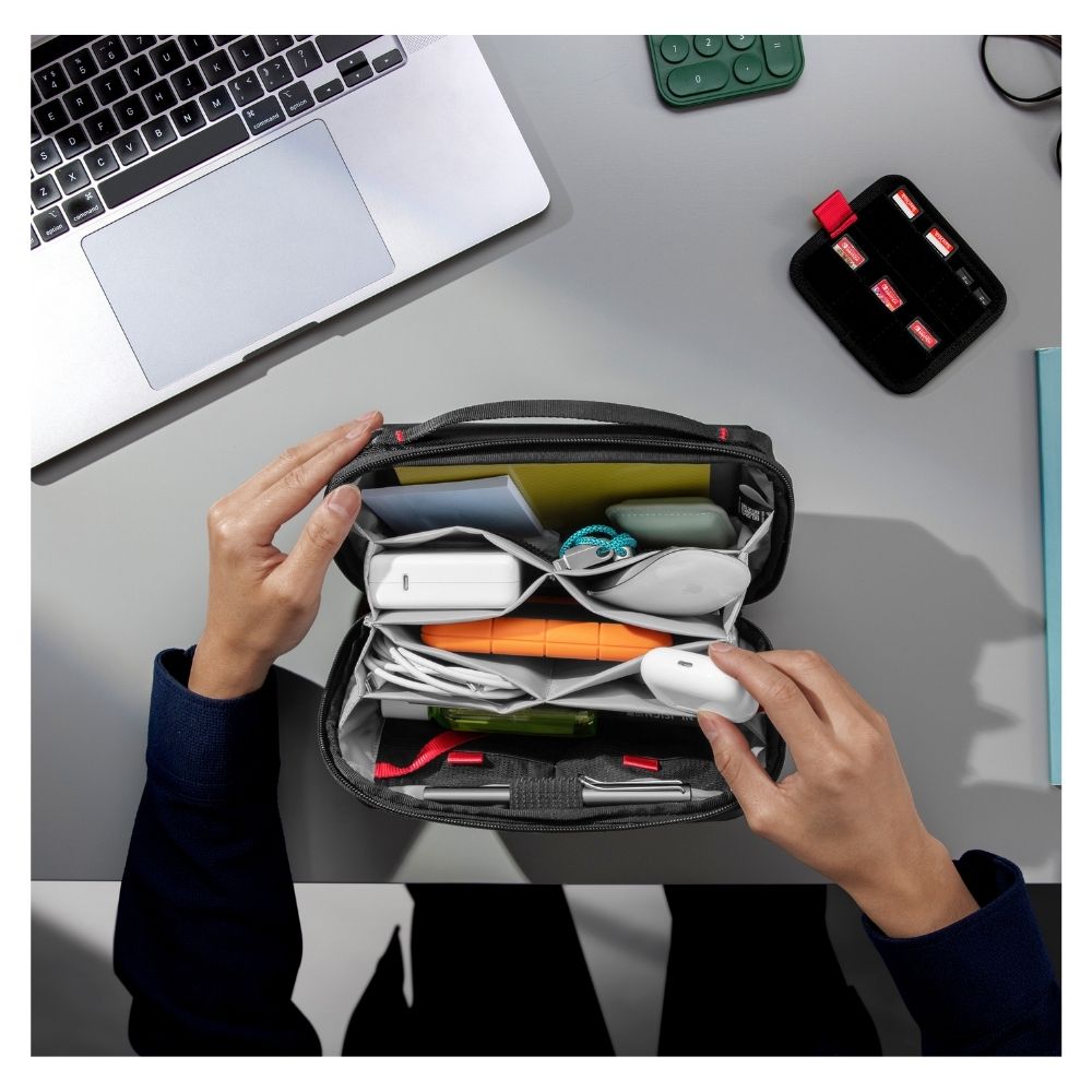 ESTUCHE TOMTOC ORGANIZADOR DE ACCESORIOS NAVIGATOR-T13 2.4L NEGRO - 7