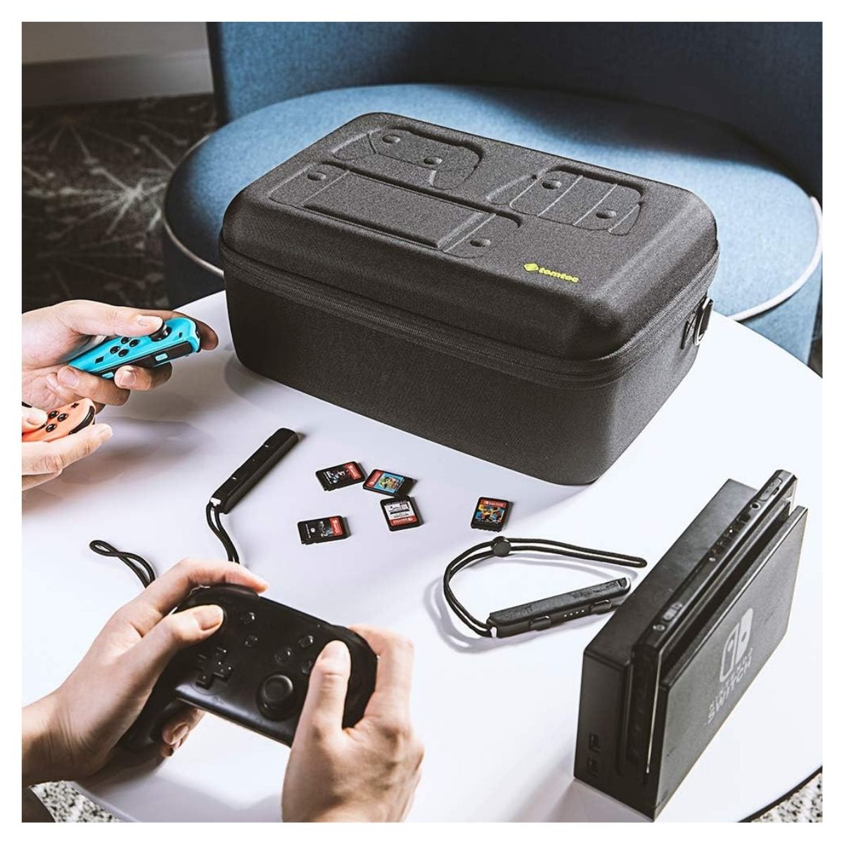 TOMTOC ESTUCHE DE ALMACENAMIENTO FANCYCASE-G06 PARA NINTENDO SWITCH - NEGRO - 5