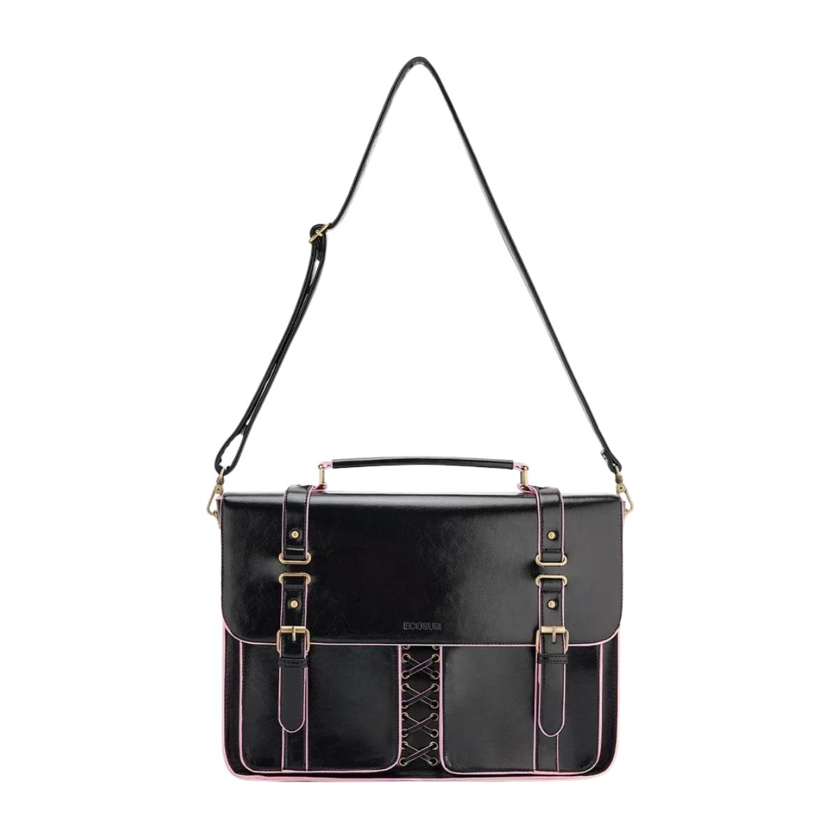 ECOSUSI MALETÍN Y MOCHILA EMILY PARA NOTEBOOK 15,6” - NEGRO - 4