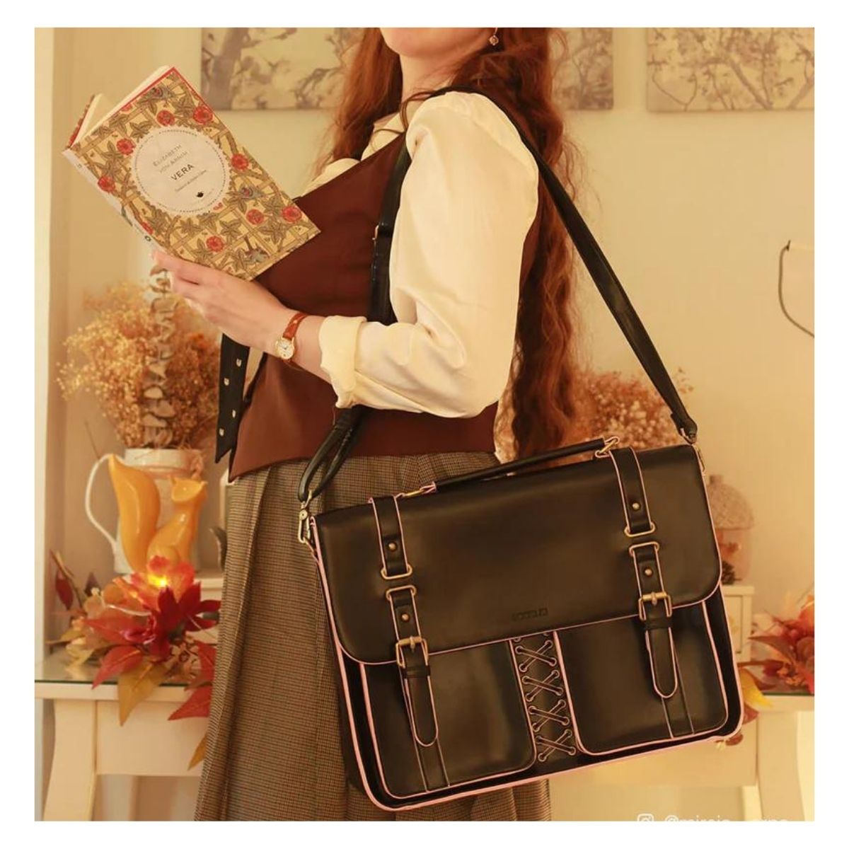 ECOSUSI MALETÍN Y MOCHILA EMILY PARA NOTEBOOK 15,6” - NEGRO - 5