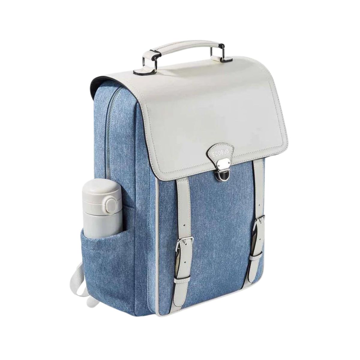 ECOSUSI MOCHILA INSPIRACIÓN DENIM PARA NOTEBOOK 15,6” - AZUL - 6