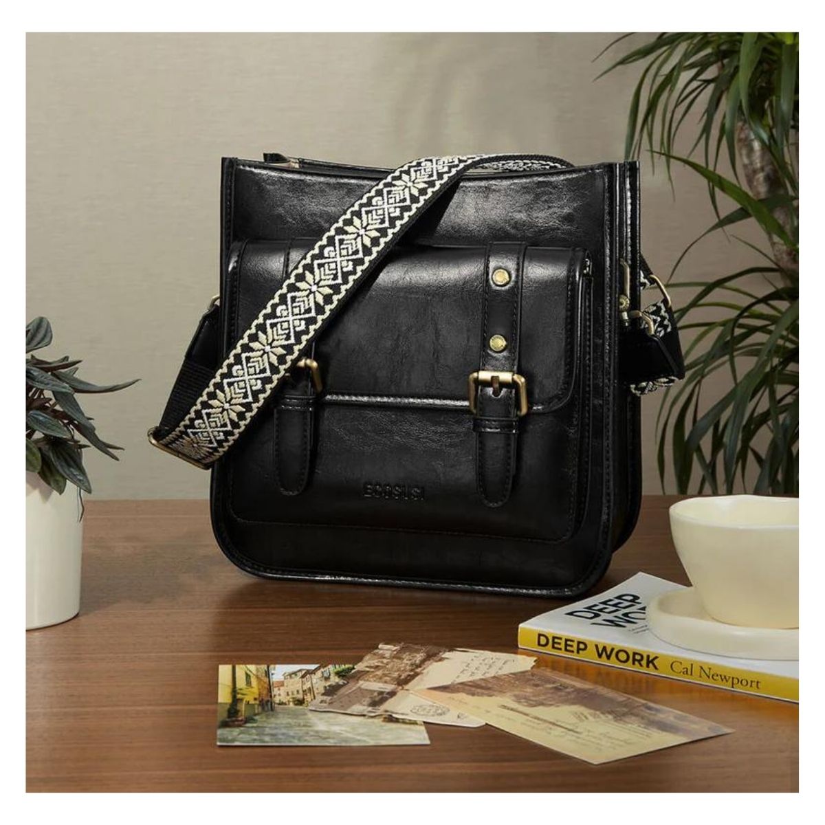 BOLSO MENSAJERO ECOSUSI SOPHIE PARA TABLET 11' NEGRO - 2