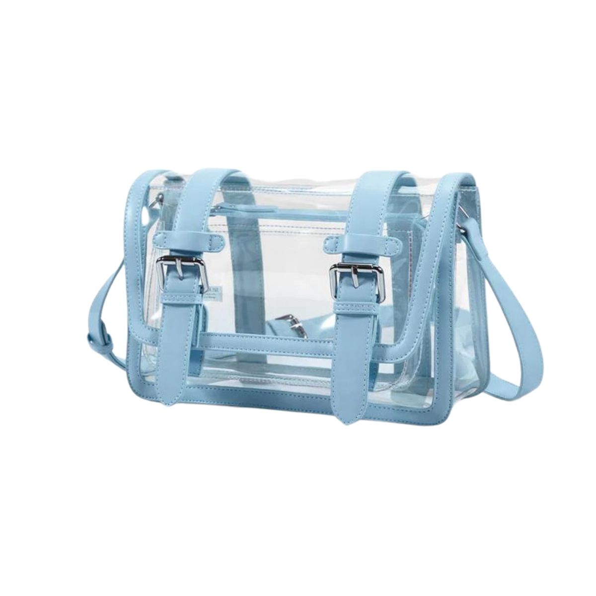 BOLSO MENSAJERO ECOSUSI JANE PARA TABLET 10.2” AZUL TRANSPARENTE - 2
