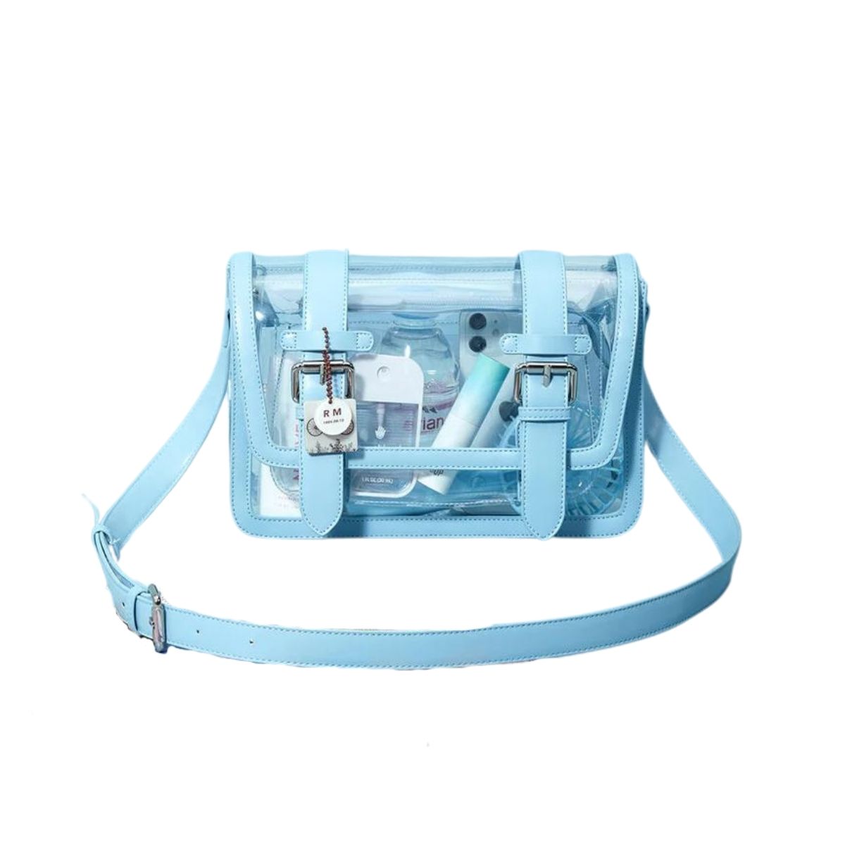 BOLSO MENSAJERO ECOSUSI JANE PARA TABLET 10.2” AZUL TRANSPARENTE - 3