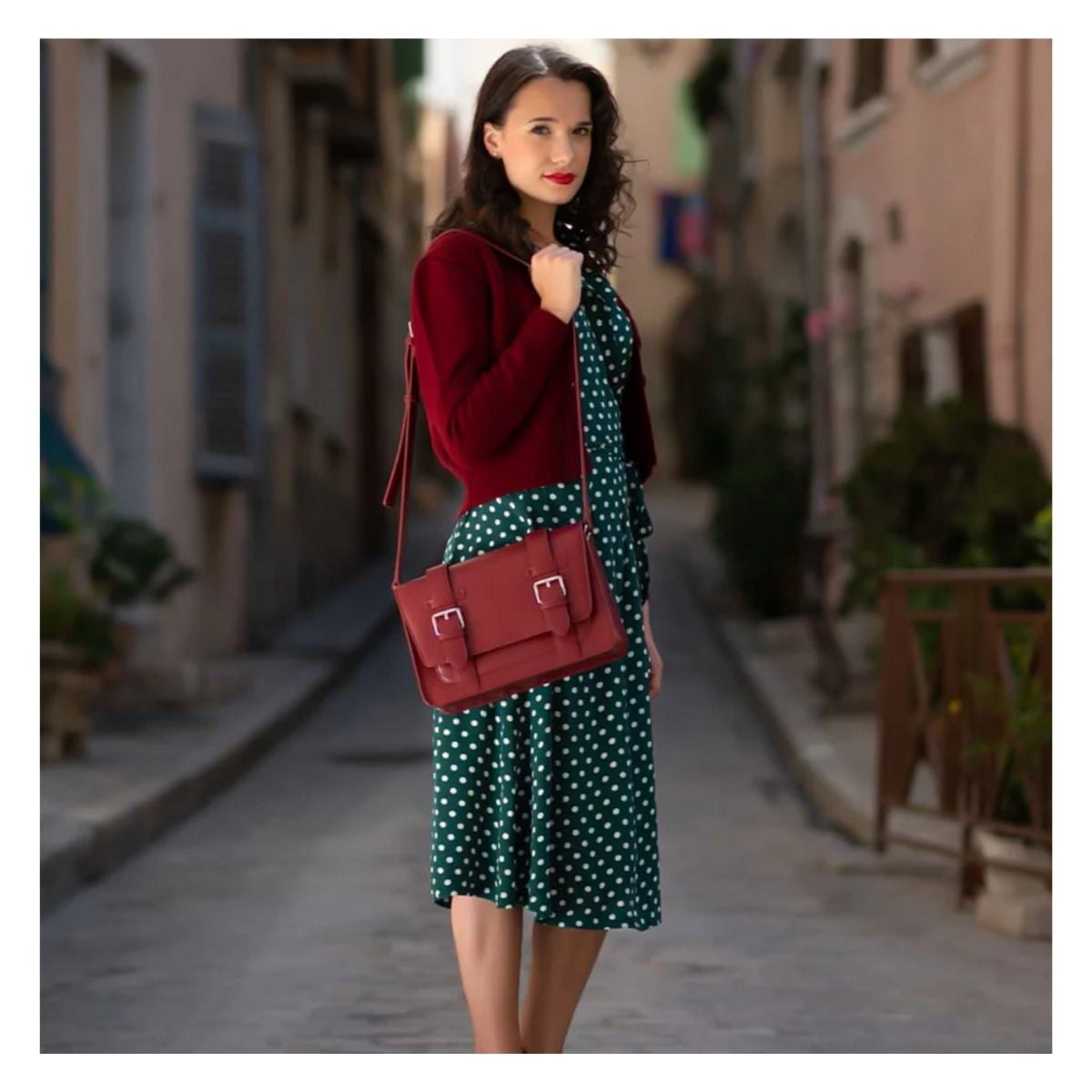 ECOSUSI BOLSO MENSAJERO JANE PARA TABLET 10.2” - ROJO - 2