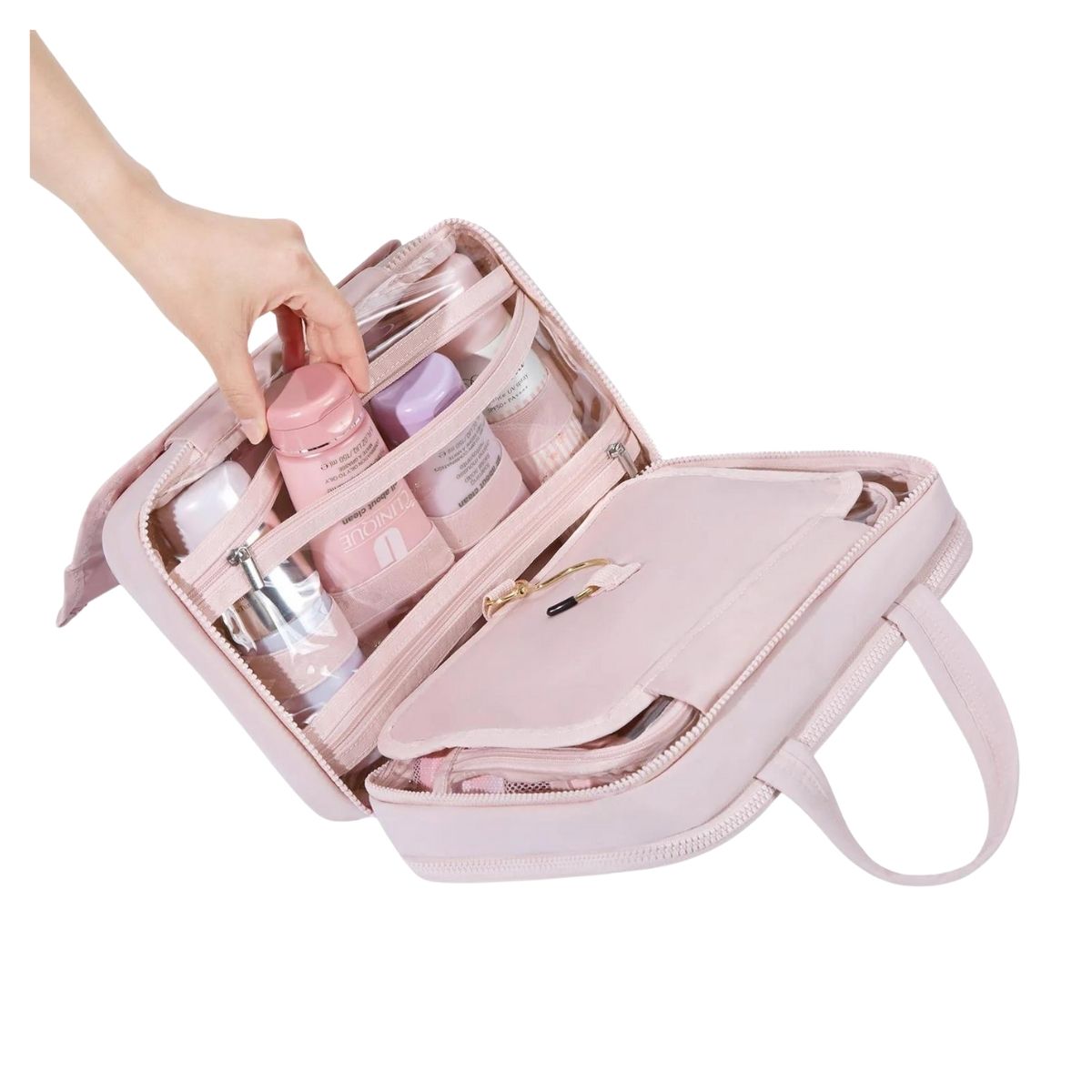 Bagsmart Neceser Multifuncional Spacesaver Colgante Mediano Rosado - 3