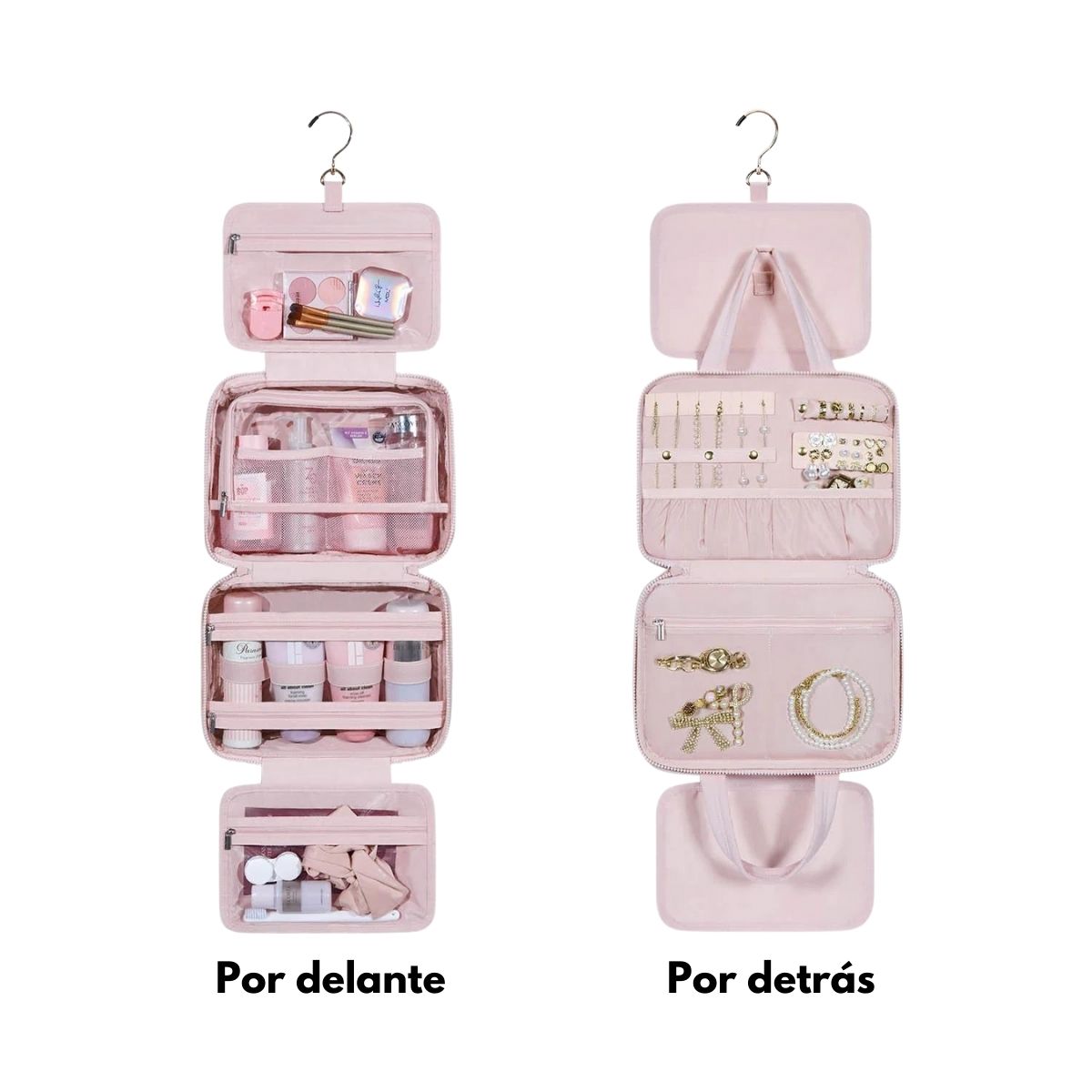 Bagsmart Neceser Multifuncional Spacesaver Colgante Mediano Rosado - 5