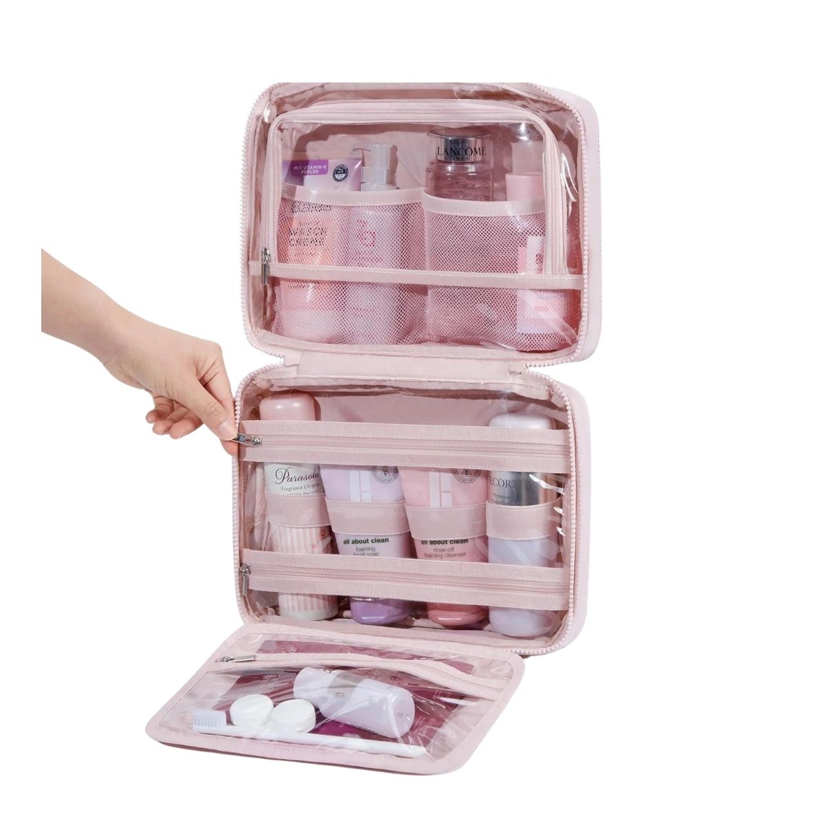 Bagsmart Neceser Multifuncional Spacesaver Colgante Mediano Rosado - 7
