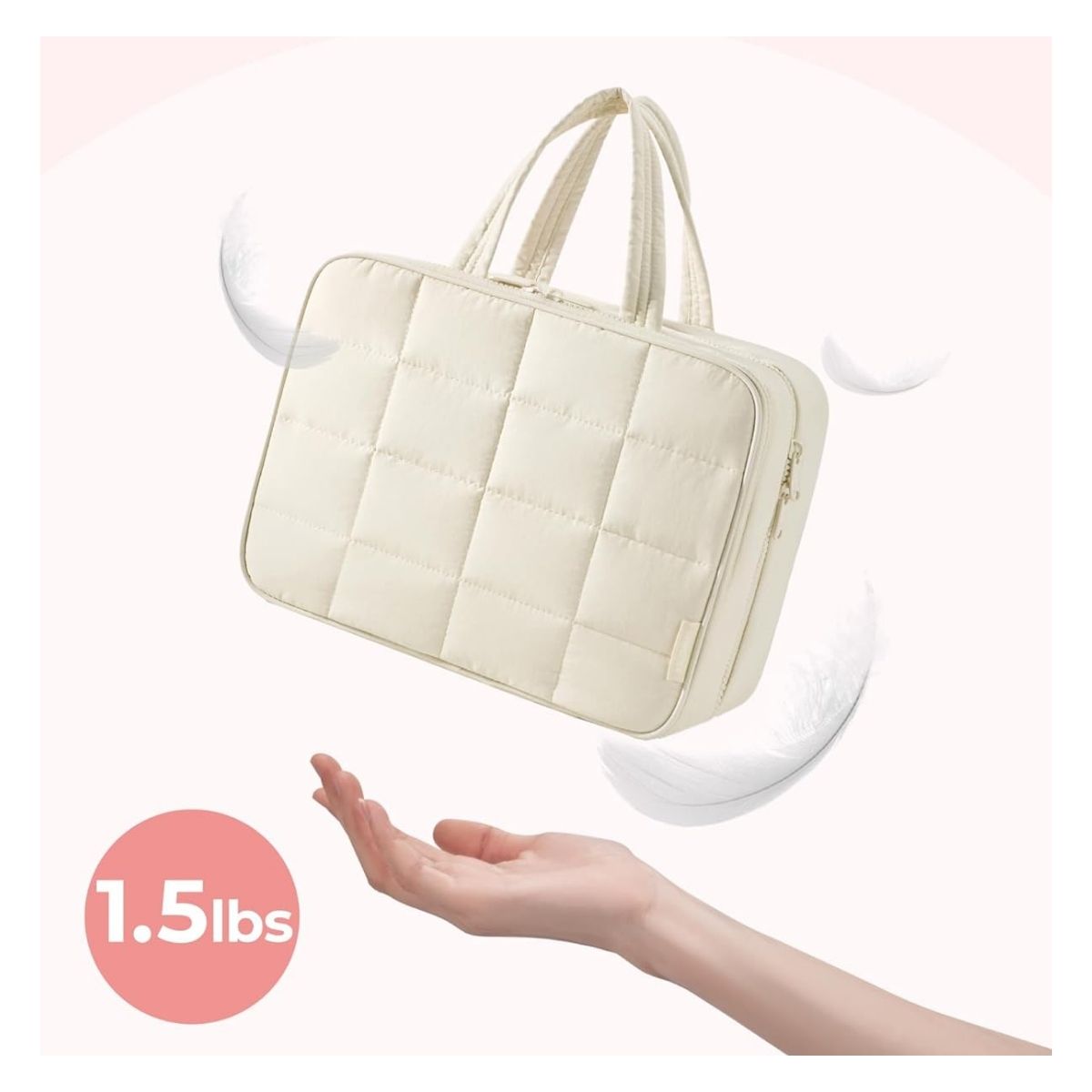 Bagsmart Neceser Multifuncional Spacesaver Colgante Mediano Beige - 2