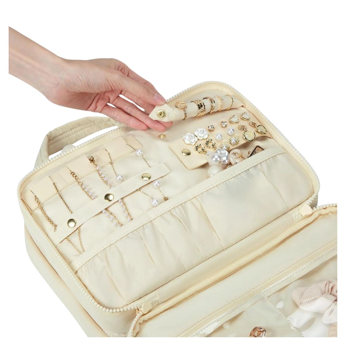 Bagsmart Neceser Multifuncional Spacesaver Colgante Mediano Beige - 3