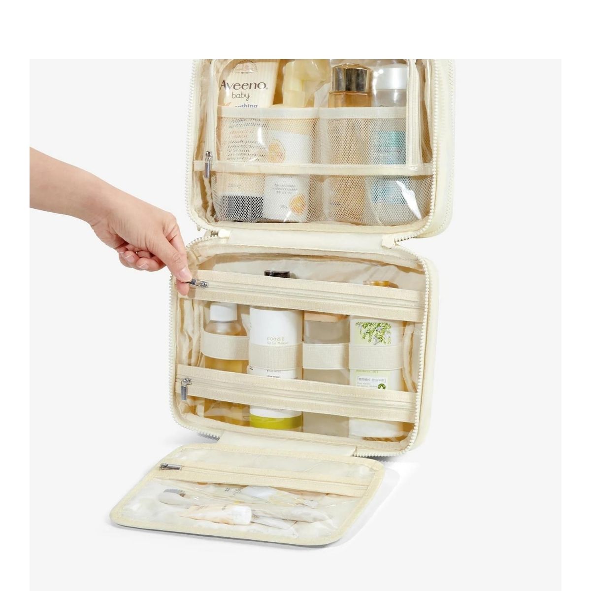 Bagsmart Neceser Multifuncional Spacesaver Colgante Mediano Beige - 7