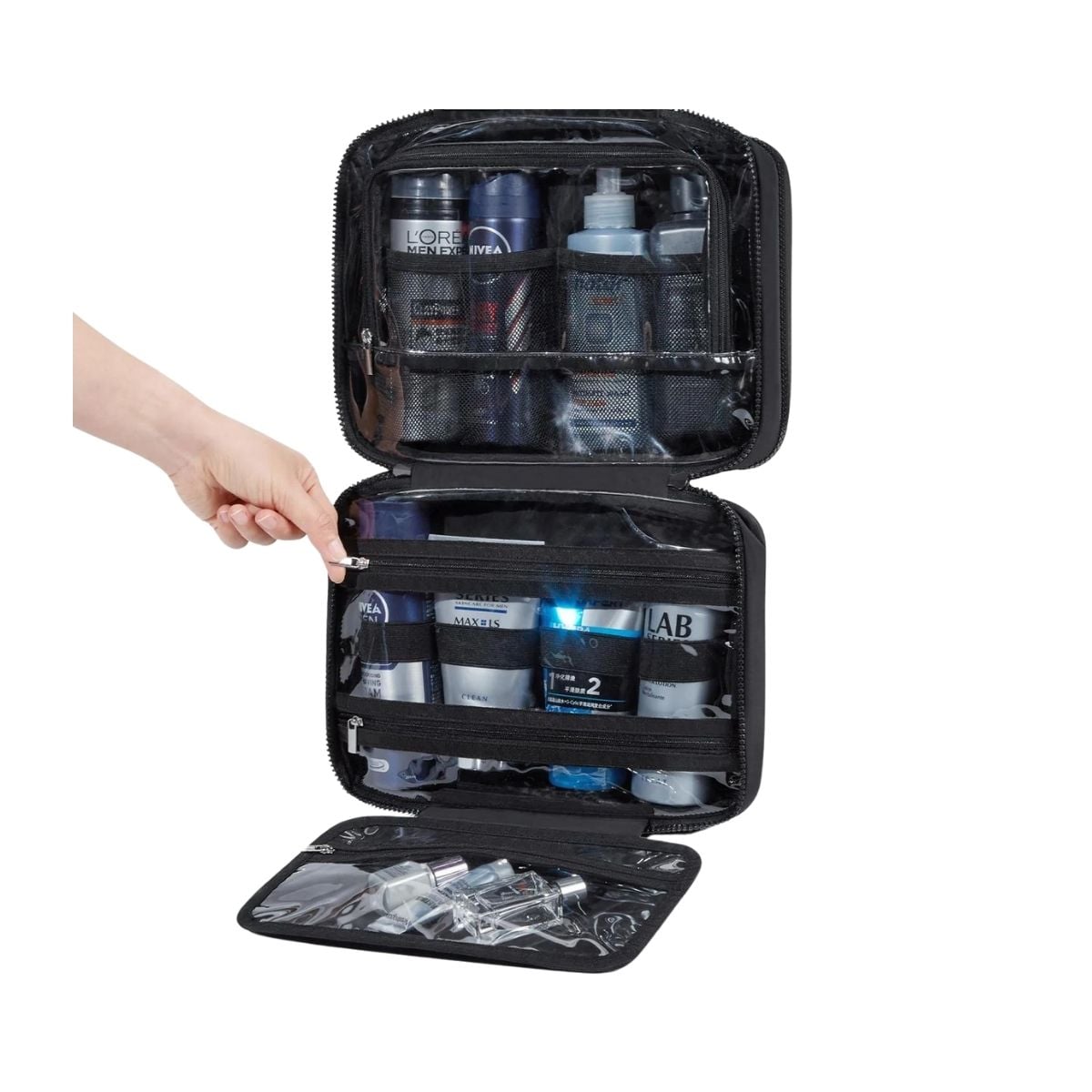 Bagsmart Neceser Multifuncional Spacesaver Colgante Mediano Negro - 7