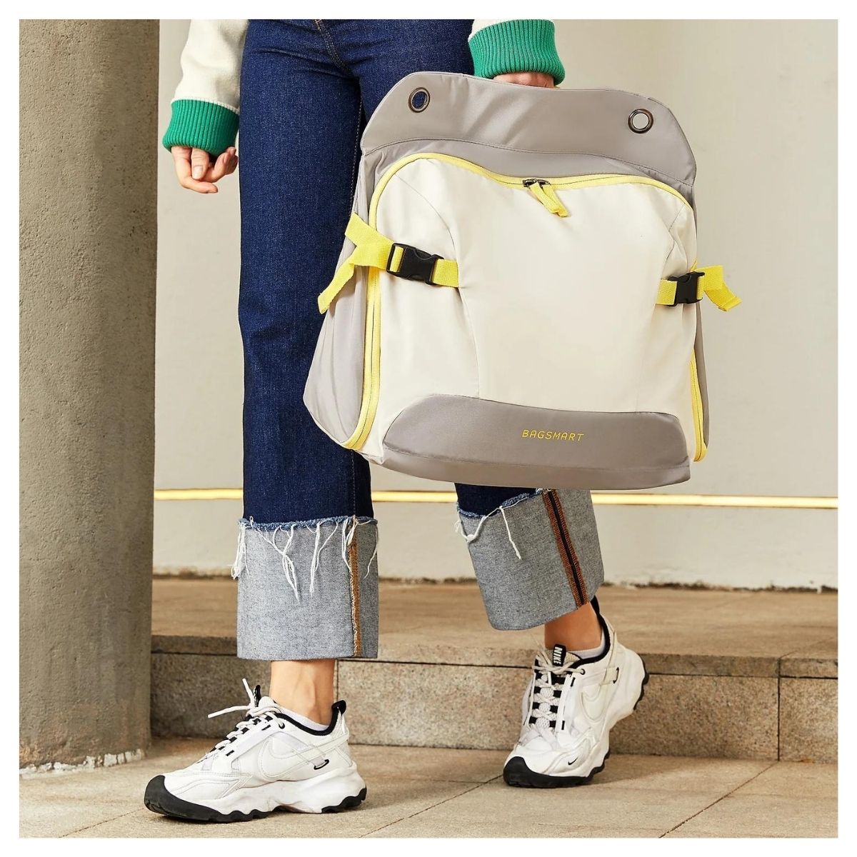 Bagsmart Organizador Colgante de Closet para Viaje 4 Compartimientos Gris - 2