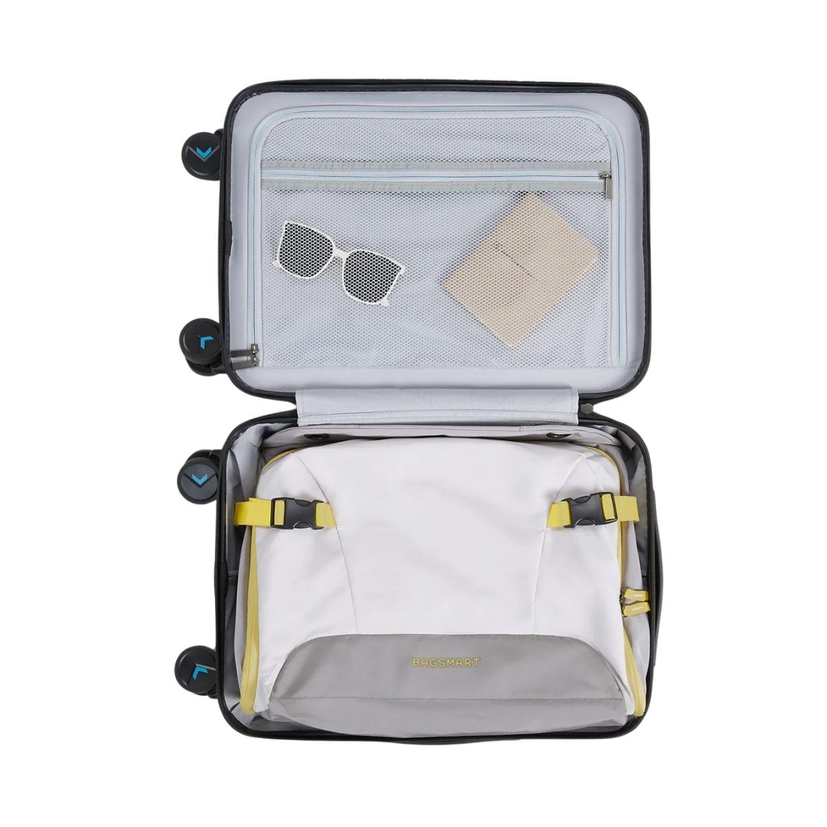 Bagsmart Organizador Colgante de Closet para Viaje 4 Compartimientos Gris - 5