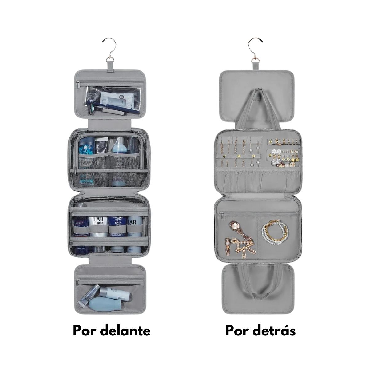 Bagsmart Neceser Multifuncional Spacesaver Colgante Mediano Gris - 5