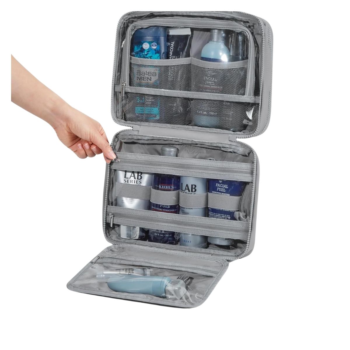 Bagsmart Neceser Multifuncional Spacesaver Colgante Mediano Gris - 7