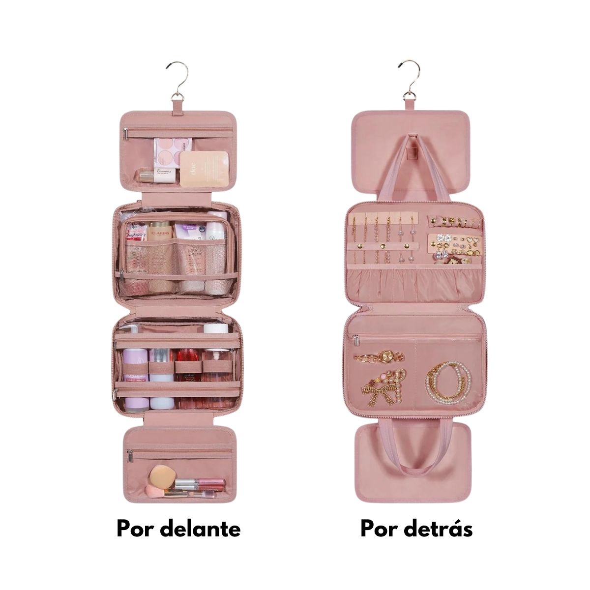 Bagsmart Neceser Multifuncional Spacesaver Colgante Mediano Rosado Oscuro - 5