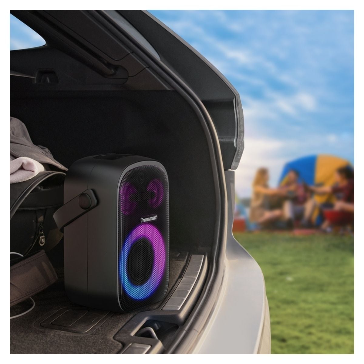 PARLANTE TRONSMART TMHALO100 PORTÁTIL PARA FIESTAS HALO 100 CON ILUMINACIÓN NEGRO - 4