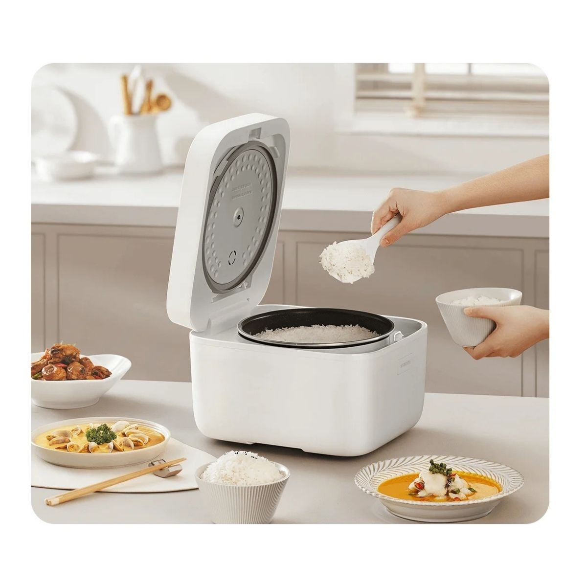 XIAOMI ARROCERA INTELIGENTE MULTIFUNCIONAL 4L - BLANCO - 2