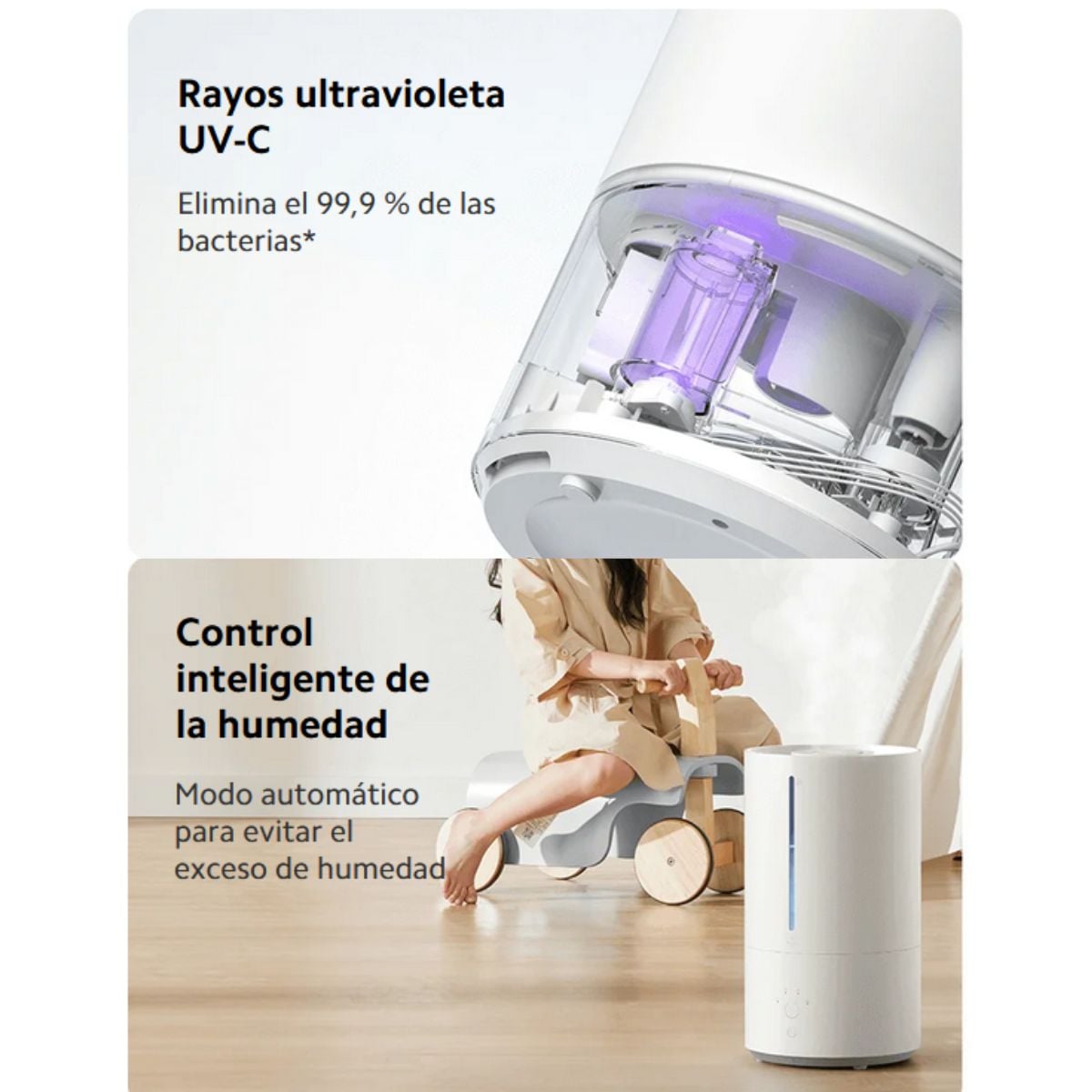 XIAOMI HUMIDIFICADOR DE AIRE SMART HUMIDIFIER 2 BLANCO - 4