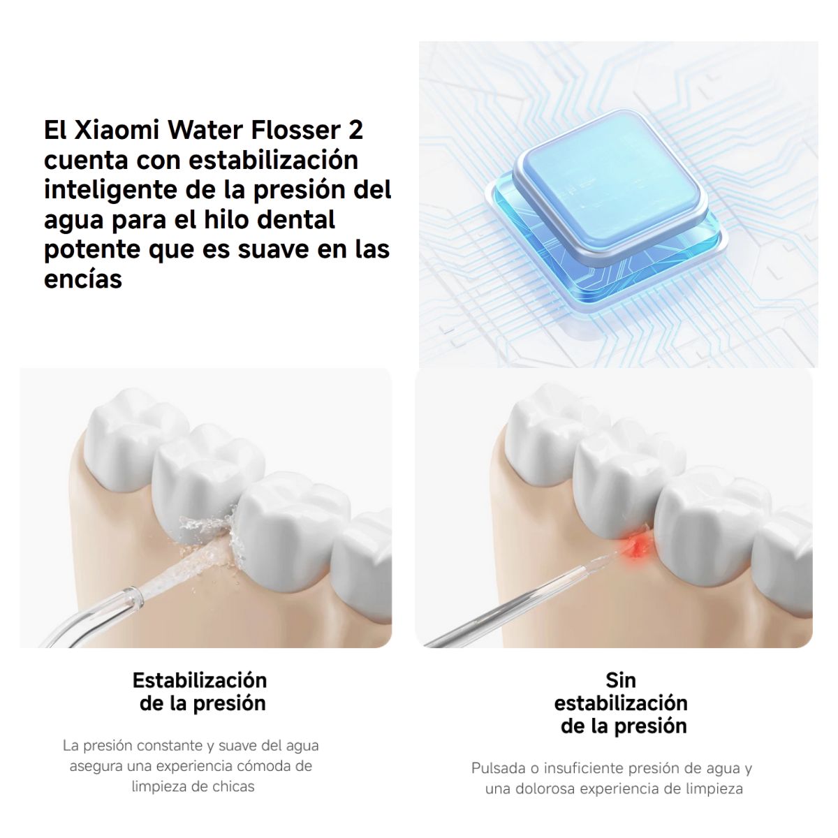 XIAOMI IRRIGADOR DENTAL WATER FLOSSER 2 IPX7 200ML BLANCO - 6