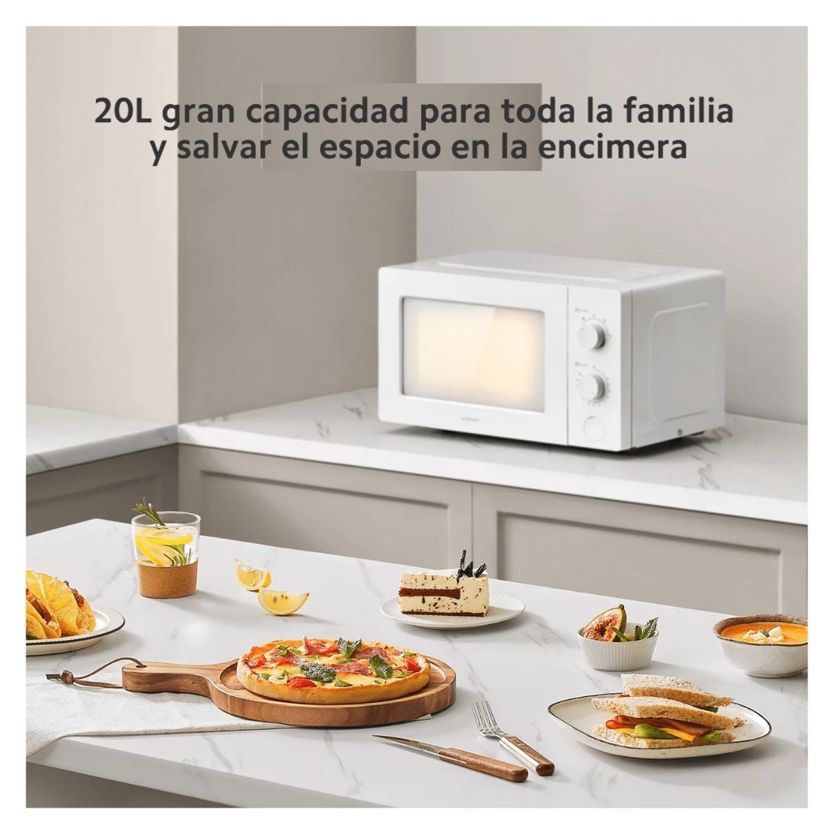 XIAOMI HORNO MICROONDAS 20L 700W BLANCO - 8